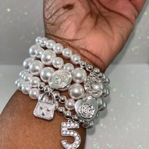 Pearl Charm Bracelet